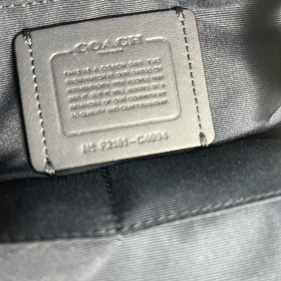 Coach Court Bawck Ruching Black Midnight / Gold - Picture 7 of 11